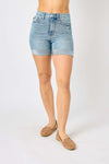 Judy Blue Full Size Tummy Control Denim Shorts (Online Only)