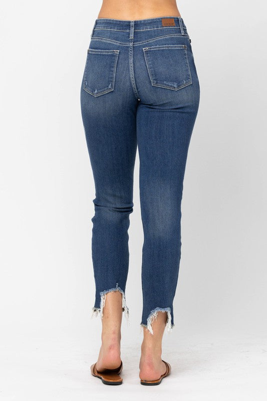 Judy Blue Jeans Dark Wash High Waist Slim – Blooming Boutique
