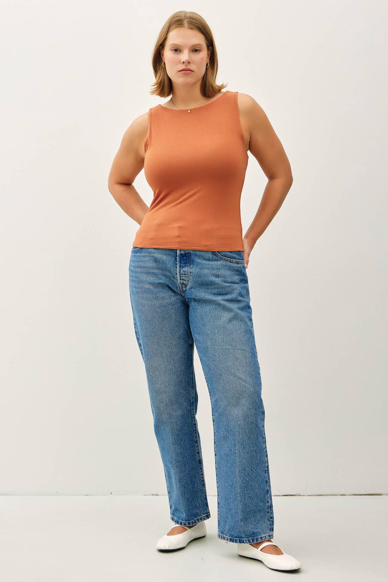 PLUS [SOFT CORE] BASIC BOAT NECK TANK