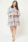 Jaded Jupiter Surplice Tunic Dress