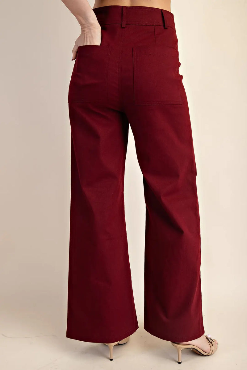 On Par Palazzo Wide Leg Pants