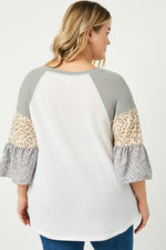 Going Home Floral Sleeve Raglan Top