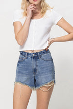 Vervet Distressed Rigid Mom Shorts (Online Only)