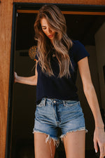 Vervet Distressed Rigid Mom Shorts (Online Only)