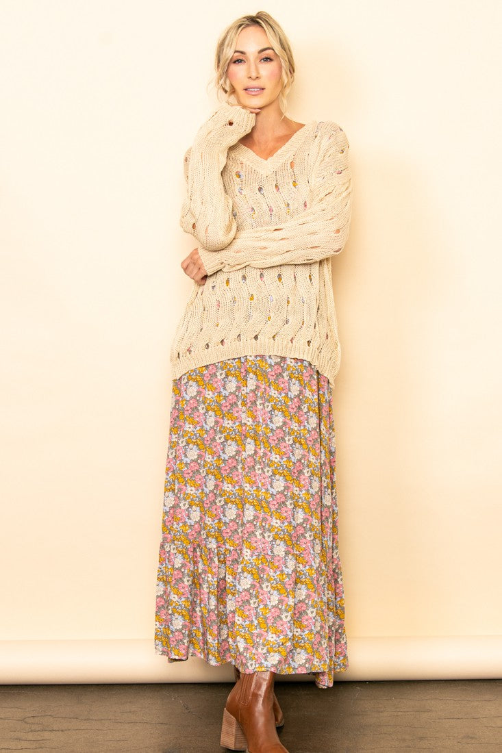 Floral Flare Maxi Dress