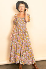 Floral Flare Maxi Dress