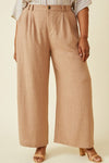 Pleated Plus Wideleg Trousers