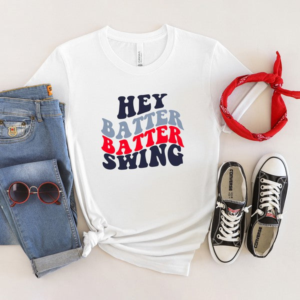 Batter Batter Swing Stacked Short Sleeve Tee