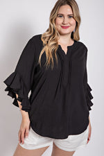 Twilight Ruffle Bell Sleeve Top