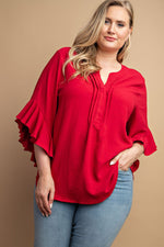 Twilight Ruffle Bell Sleeve Top