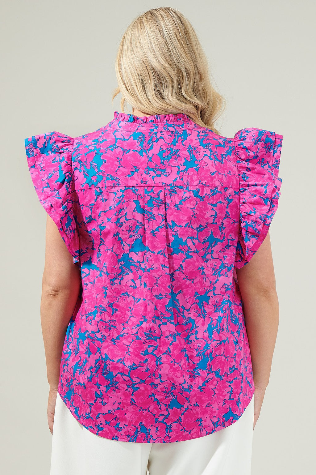 Lucy Lou Floral Ruffle Top