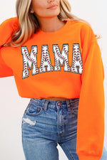 Baseball Mama Oversized Graphic Fleece Sweatshirts