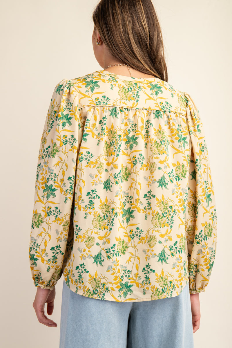 Leah Floral Print Blouse