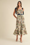 Tapestry Print Fall Dress