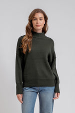 Large Mock Neck Sweatshirt