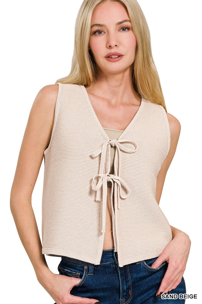 Tied Up Sweater Vest
