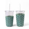 Forget Me Nots Sage Drink Sleeve | Iced Coffee Koozie