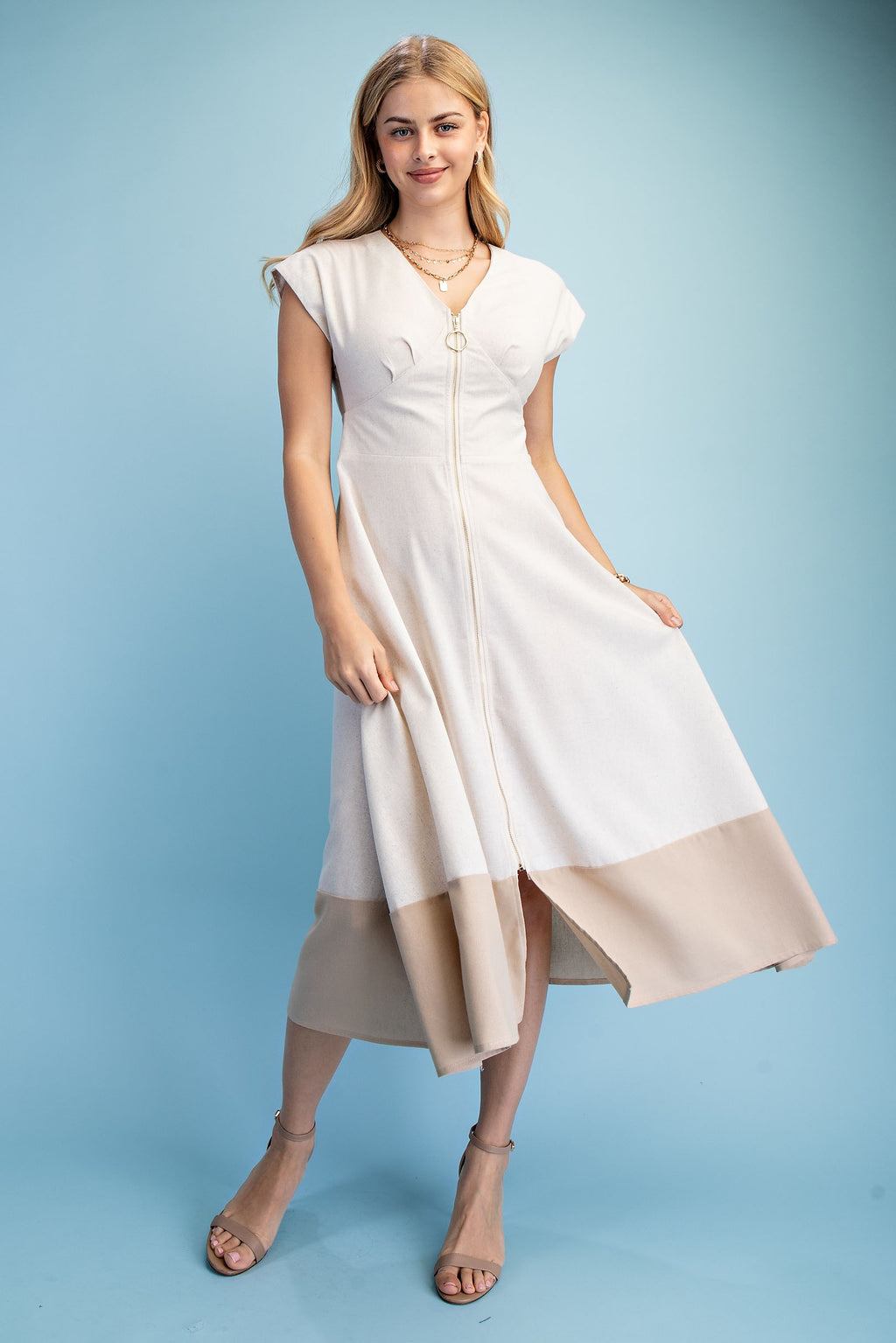 linen luxe dress Kaia - Luxe Linen Wrap Dress