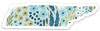 Tennessee State Floral Sticker 3.5x2in.