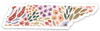 Tennessee State Floral Sticker 3.5x2in.