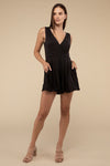 Surplice Neckline Sleeveless Romper