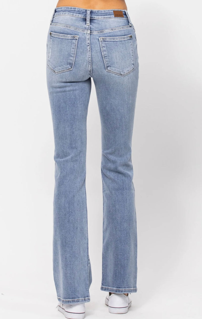 Judy Blue Mid Rise Bootcut Med Wash Jeans