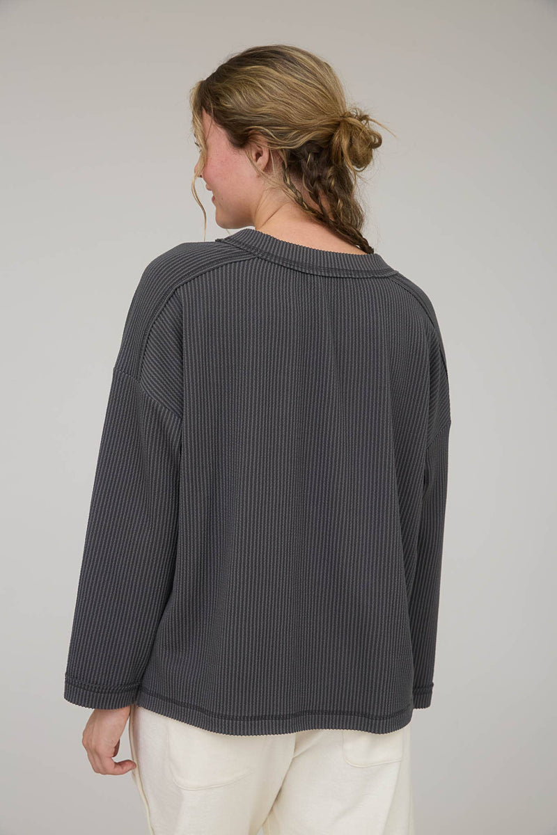 The Promise Ribbed Crew Neck Top