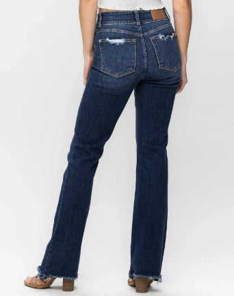 Judy Blue High Waist Frayed Hem Bootcut