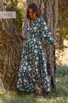 Plus Floral Printed Maxi Dress