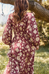 Plus Floral Printed Maxi Dress