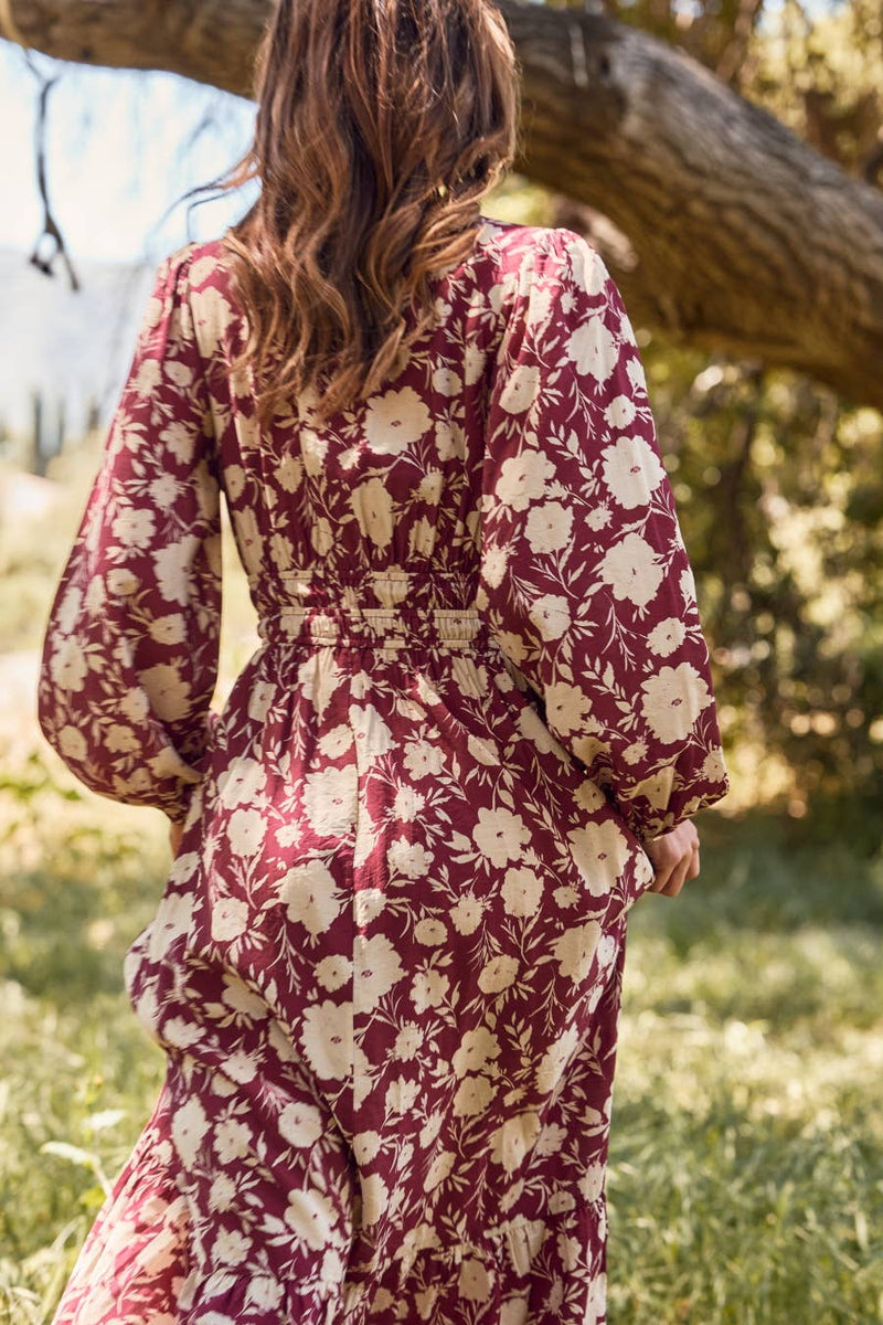 Plus Floral Printed Maxi Dress