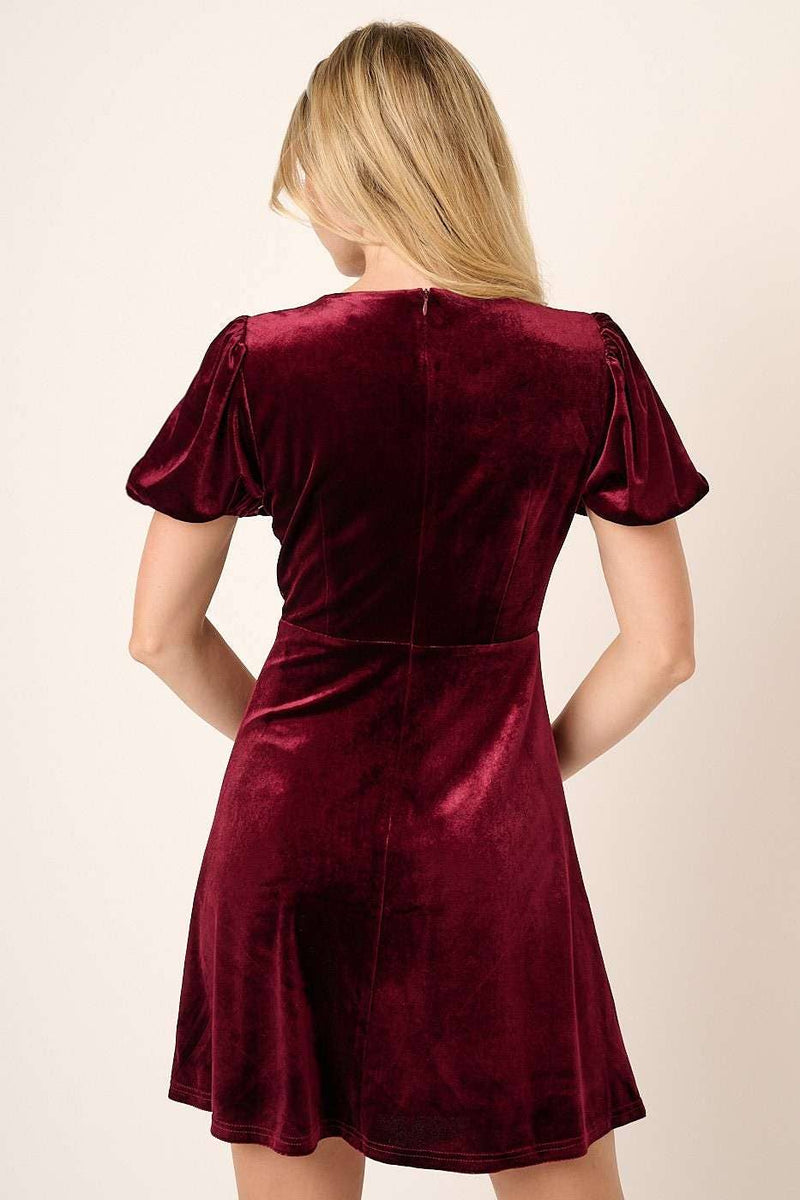 Veronica Velvet Knee Length Dress