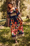 Floral Border Printed Maxi Dress