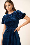 Veronica Velvet Knee Length Dress