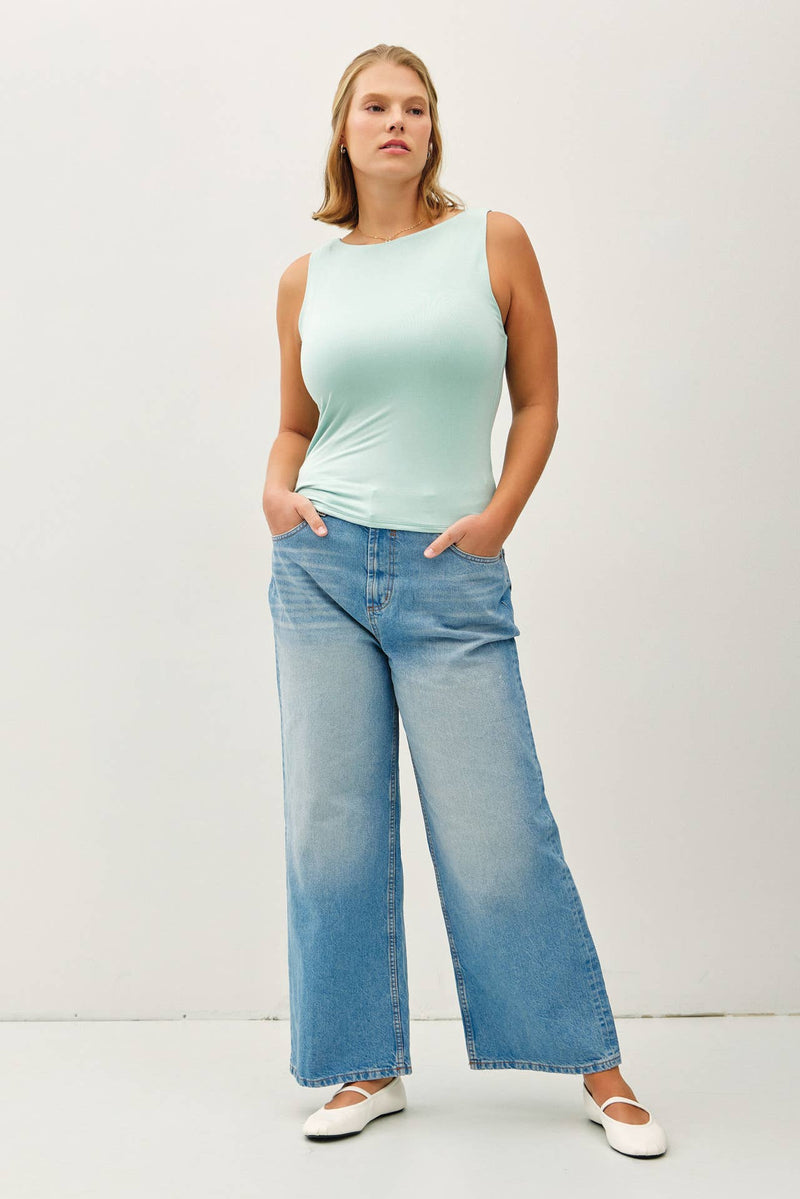 PLUS [SOFT CORE] BASIC BOAT NECK TANK