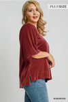 Tap Into Joy Velvet Top