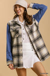 Plaid Fringy Shacket