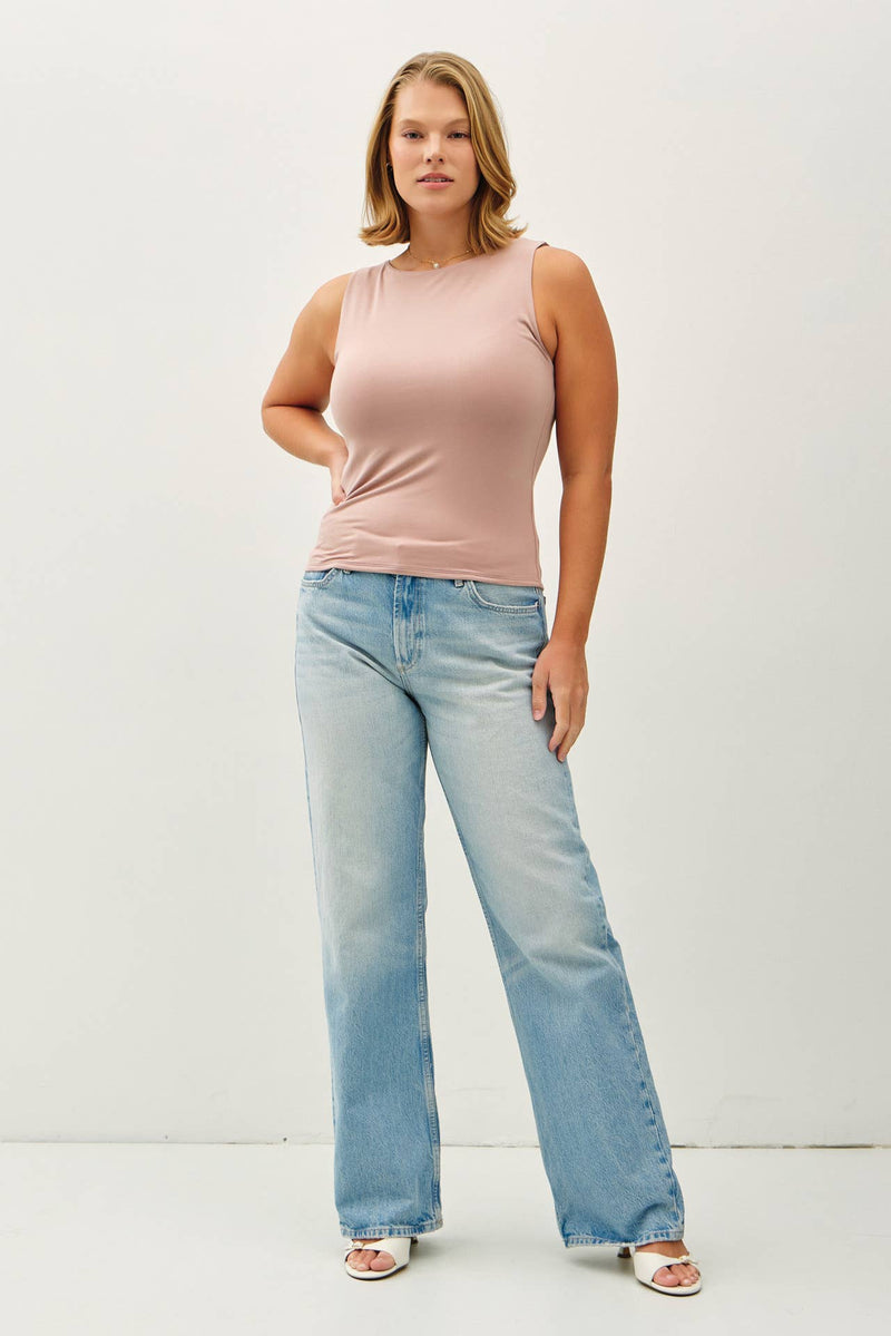 PLUS [SOFT CORE] BASIC BOAT NECK TANK