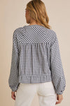 Gingham Tie Top