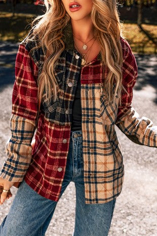 Cali Colorblock Flannel Shacket