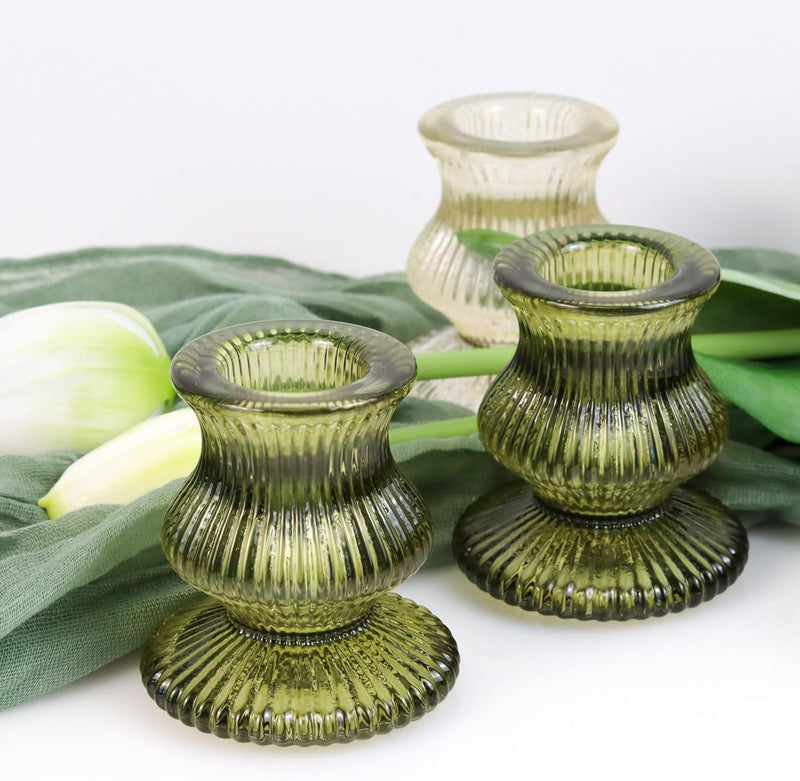 Candle holders - Colored Glass for Tapers