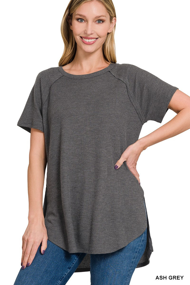 Melage Baby Waffle Short Sleeve Top