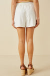 Pleated Button Shorts
