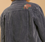 Embroidered Corduroy Jacket