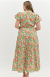 Portugal Coast Floral Maxi Dress