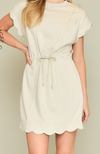 Scallop Hem Leisure Dress