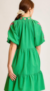 Belize Boho Embroidered Mini Dress