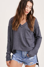 Tilly Brushed Waffle Top