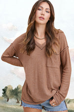 Tilly Brushed Waffle Top