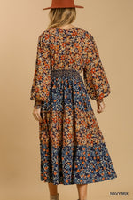 Floral Patch Layer Dress